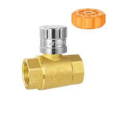 Pn16 internal thread brass color Magnetic lock ball valve